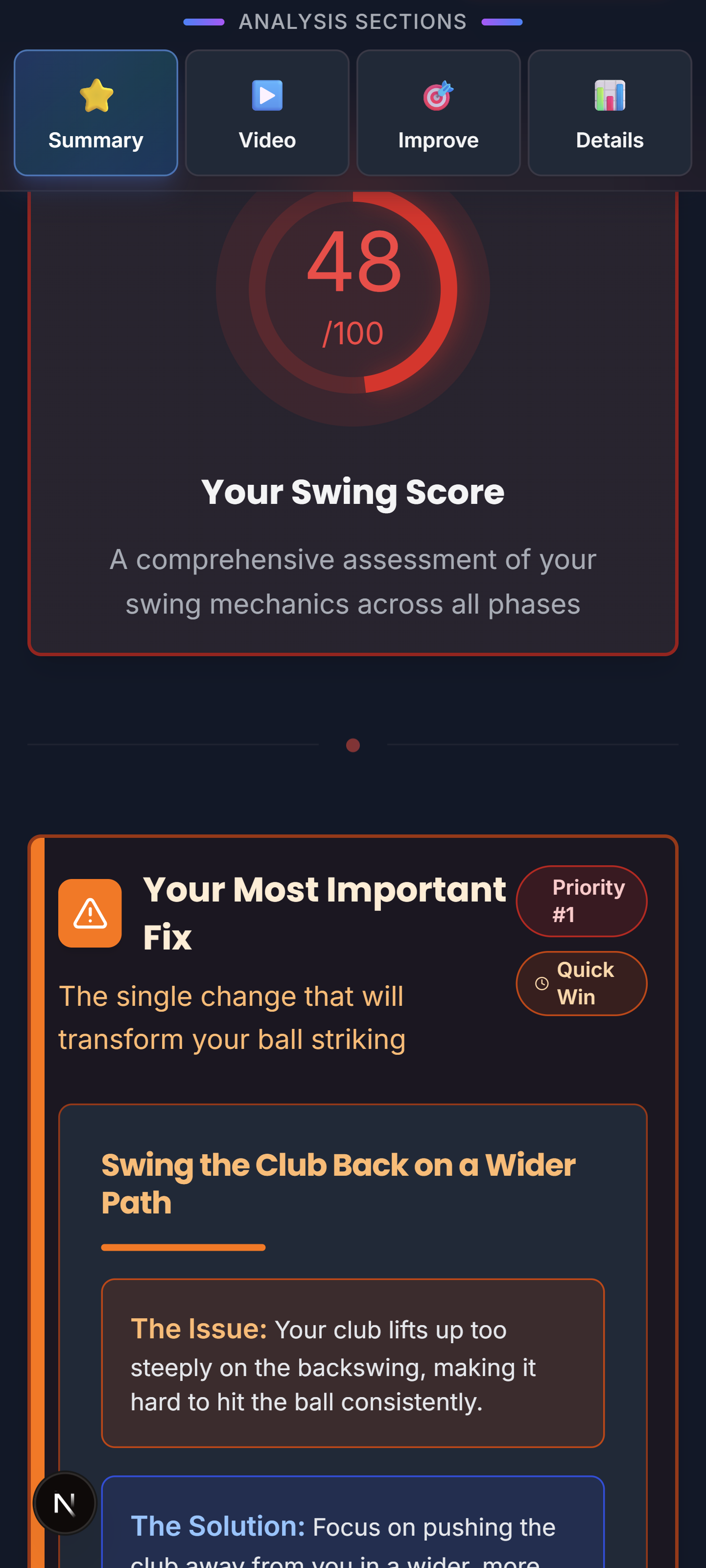 SwingSight - Screenshot 2 preview