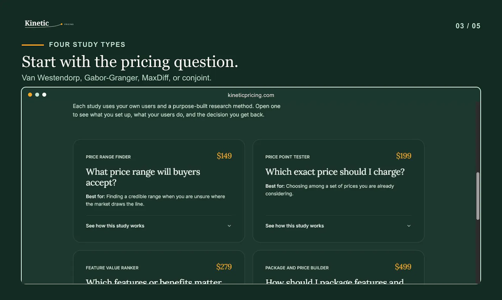 Kinetic Pricing screenshot 5