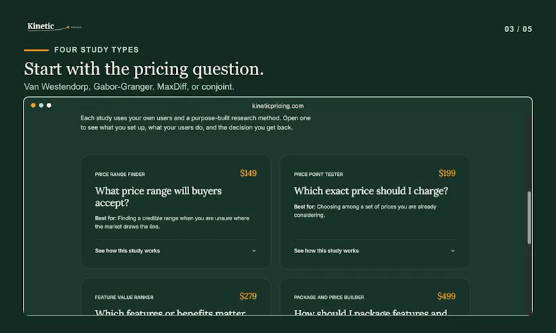 Kinetic Pricing screenshot 5
