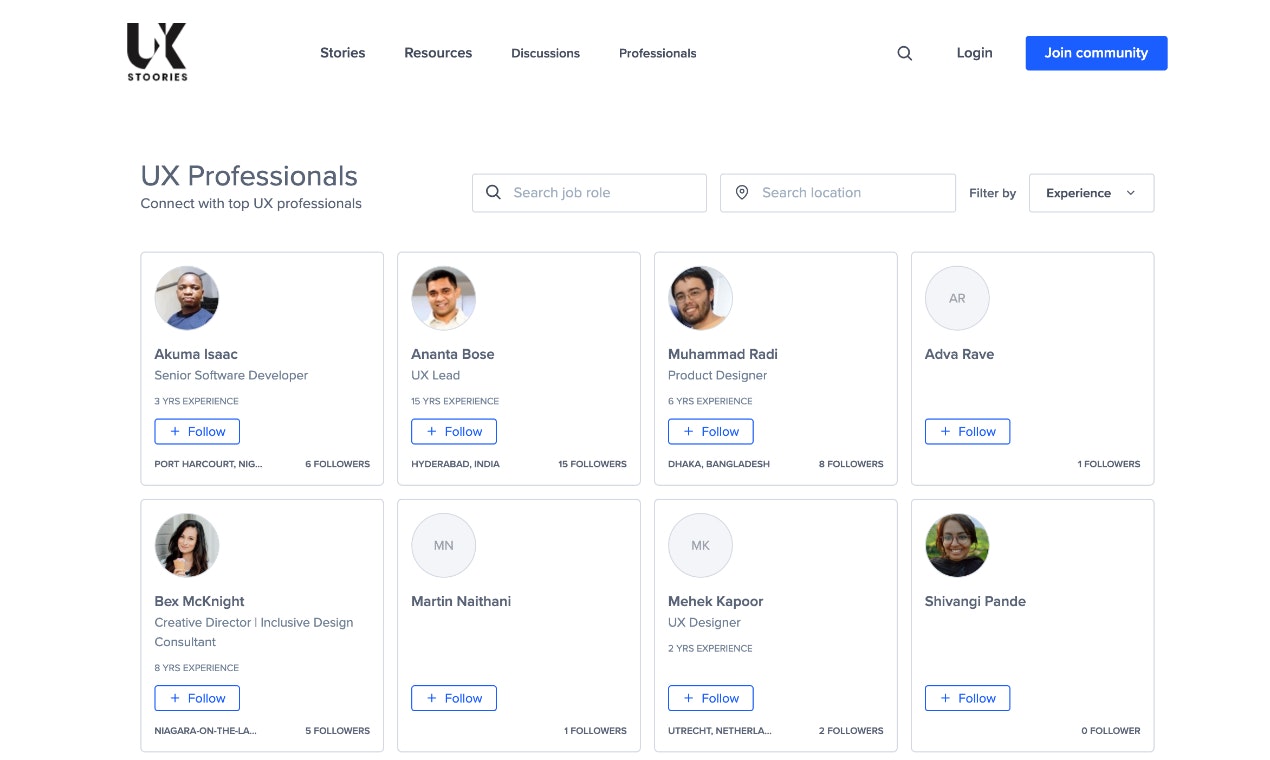 UX Stoories gallery image