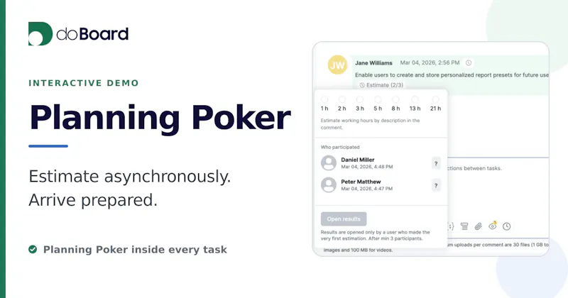 doBoard with Planning Poker screenshot 5