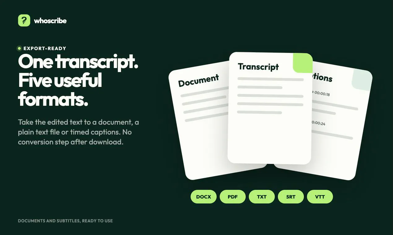 WhoScribe gallery image