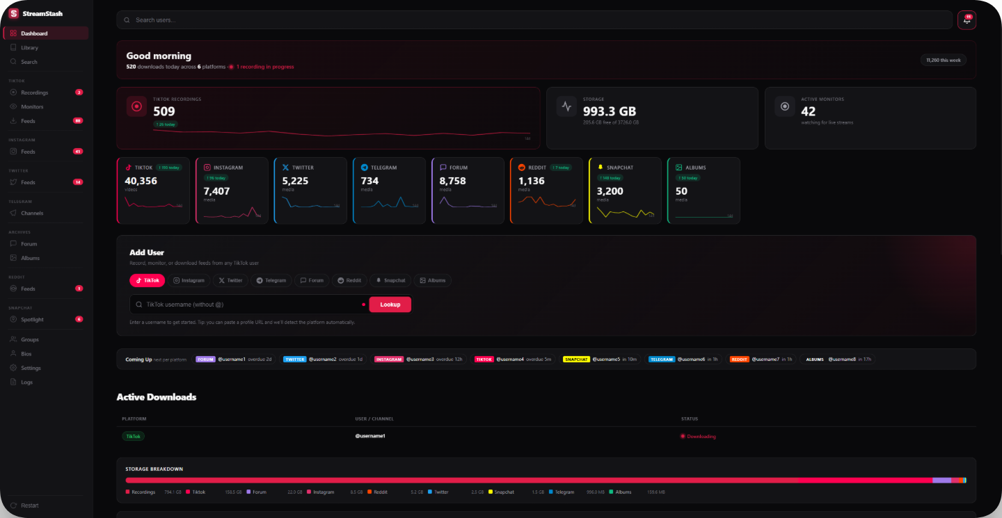 StreamStash gallery image