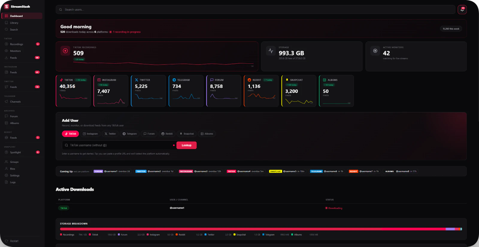 StreamStash screenshot 2