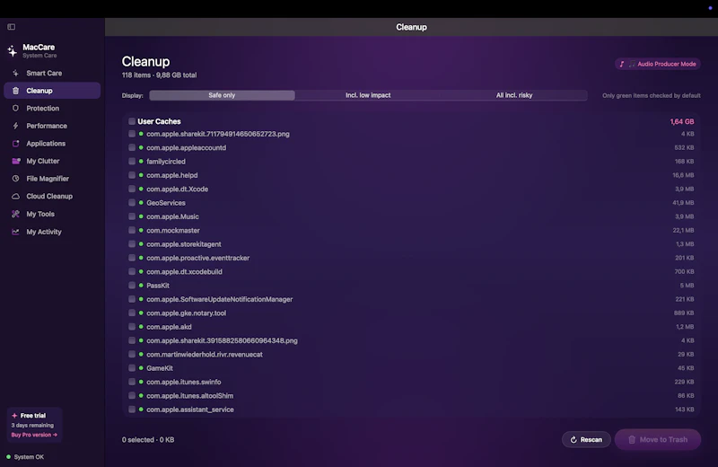 MacCare screenshot 3