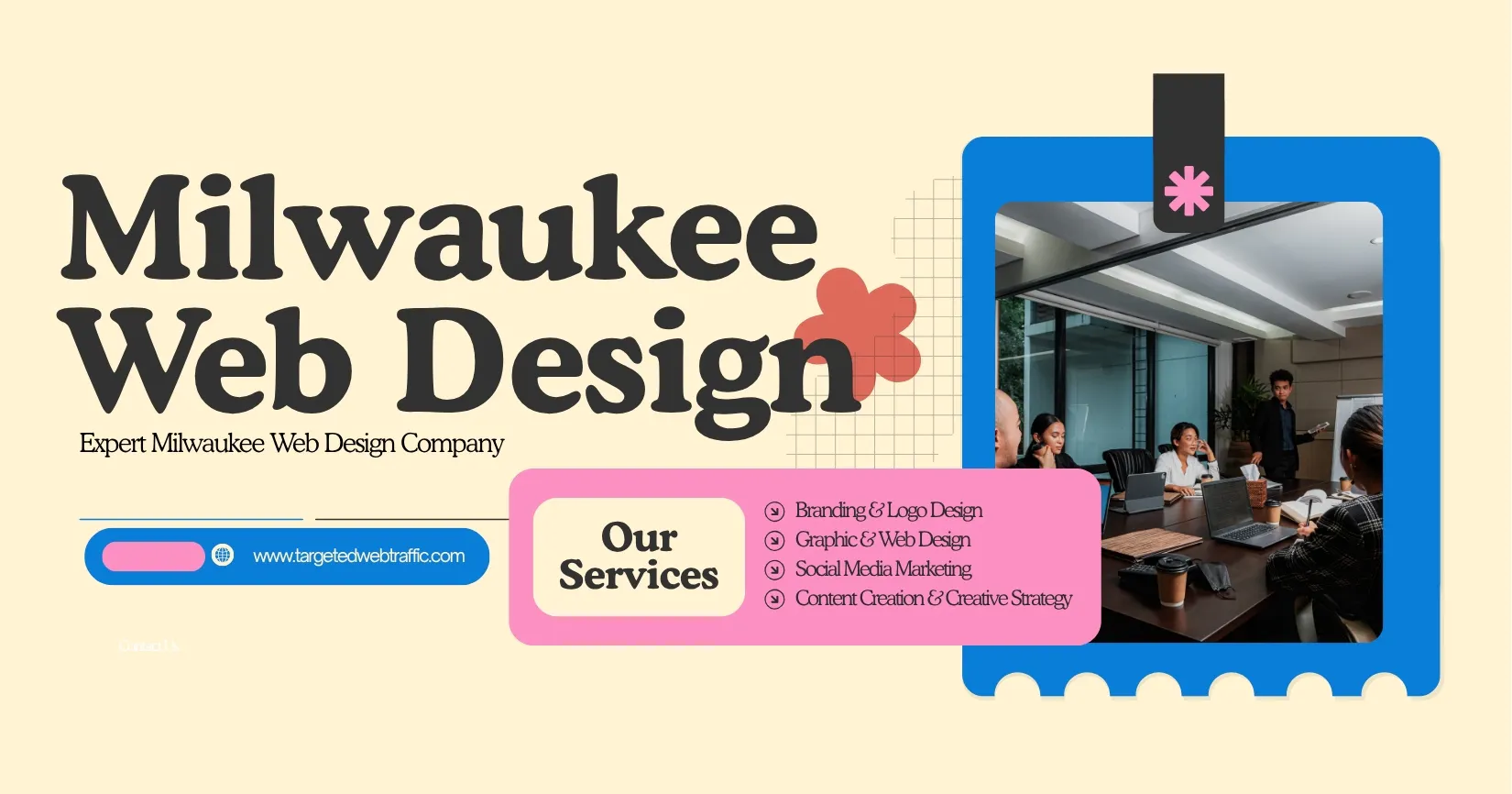 Milwaukee Web Design のプロダクトバナー