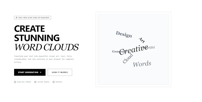 Word Cloud Generator screenshot 1