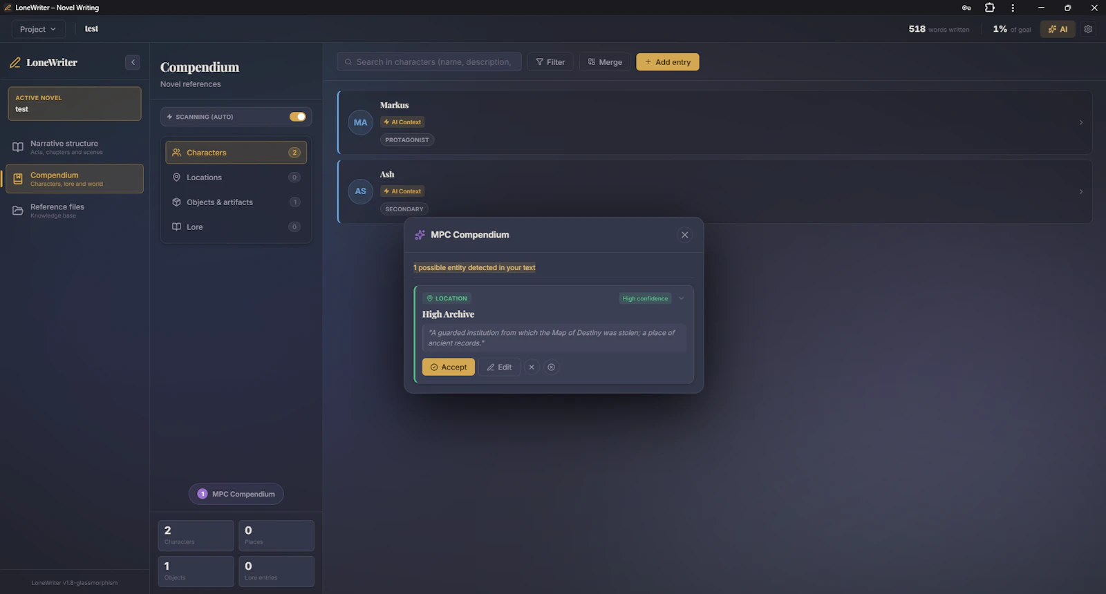 LoneWriter screenshot 6