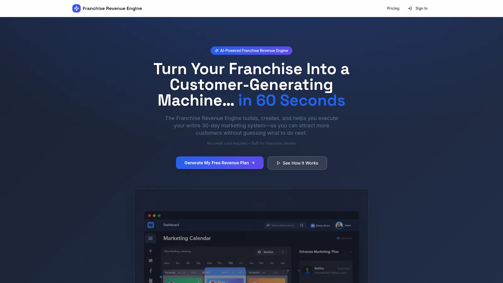 Franchise Revenue Engine screenshot 1