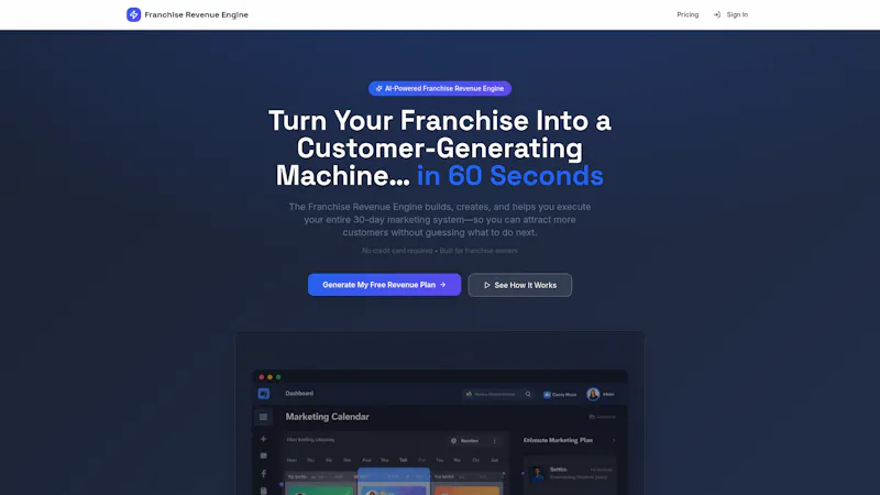 Franchise Revenue Engine screenshot 1