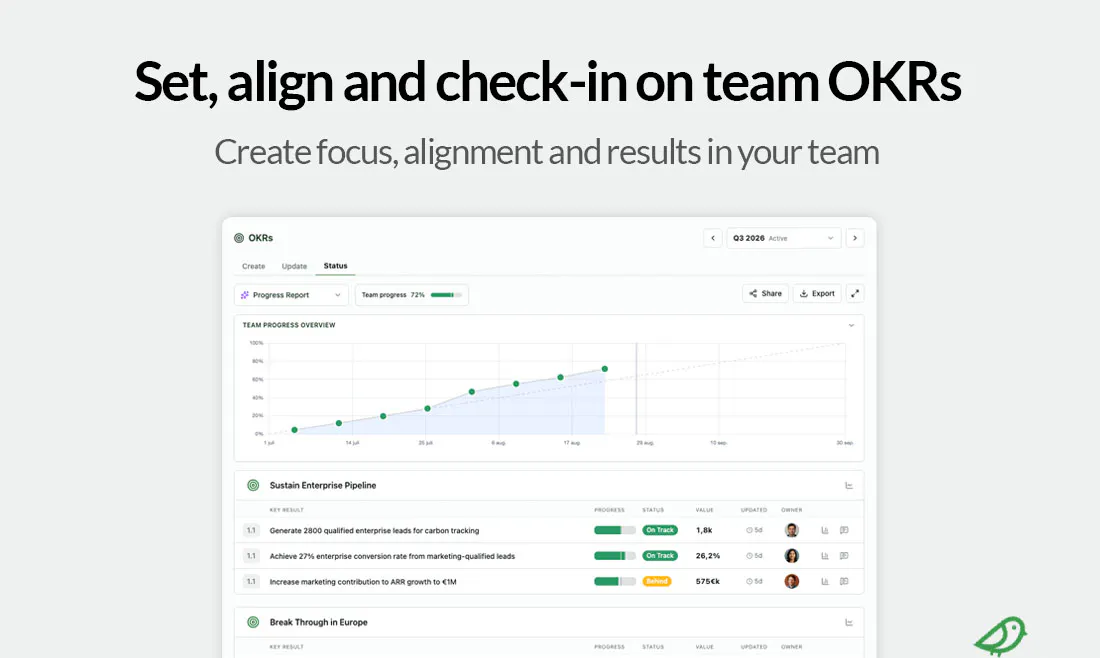 OKRnest screenshot