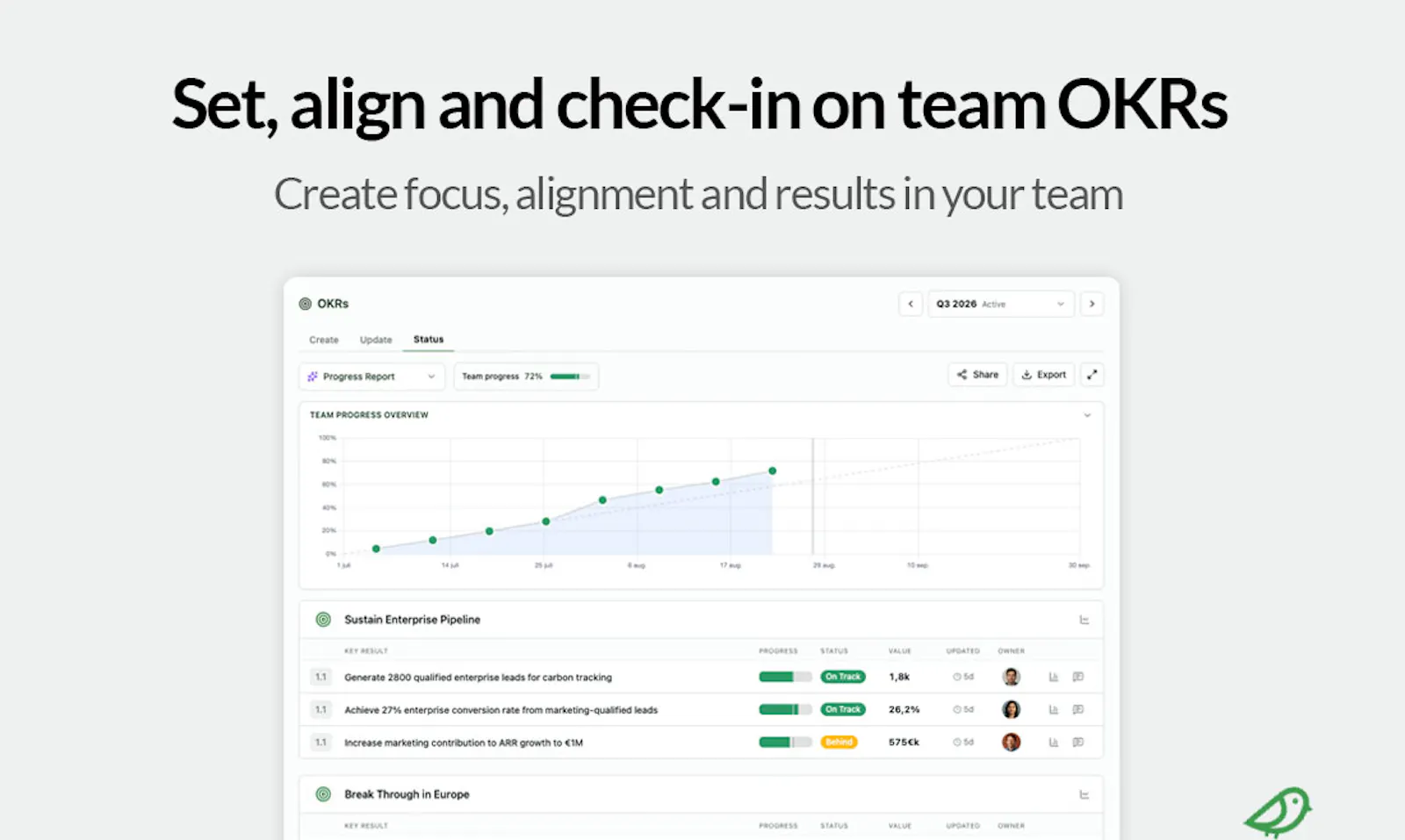 OKRnest screenshot 1