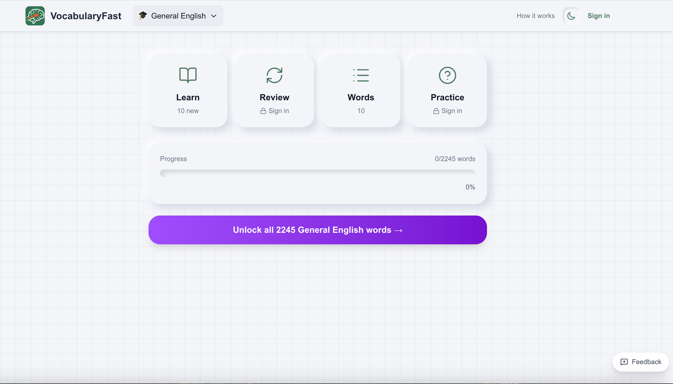 VocabularyFast - Screenshot 5 showing product features and functionality