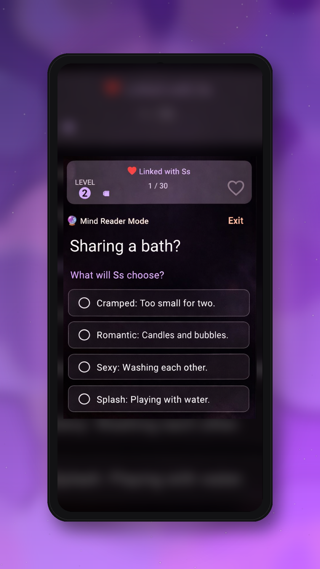 Naughty Match - Couples Game - Screenshot 3 showing product features and functionality