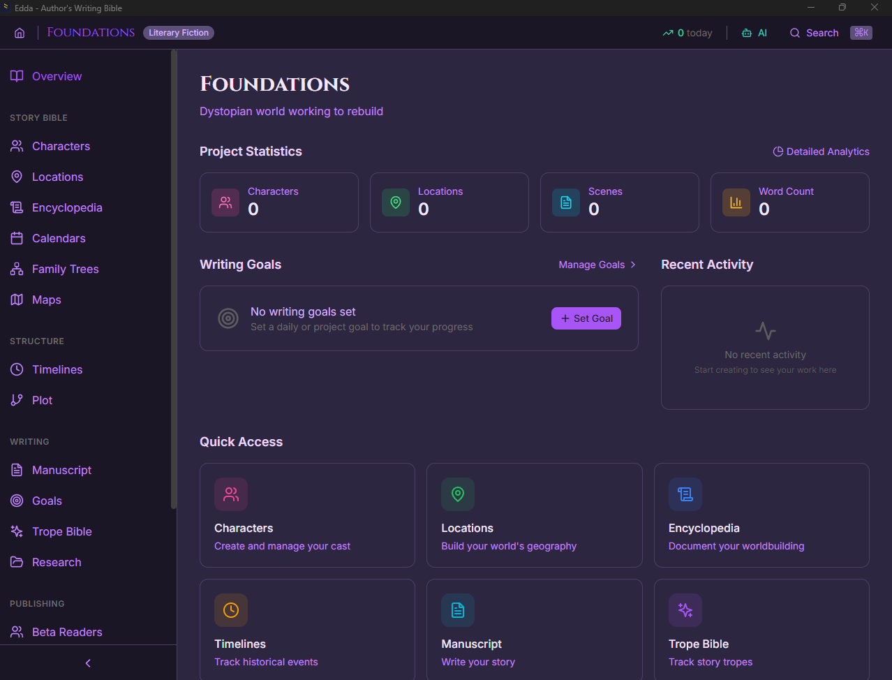 Edda - Author's Writing Bible