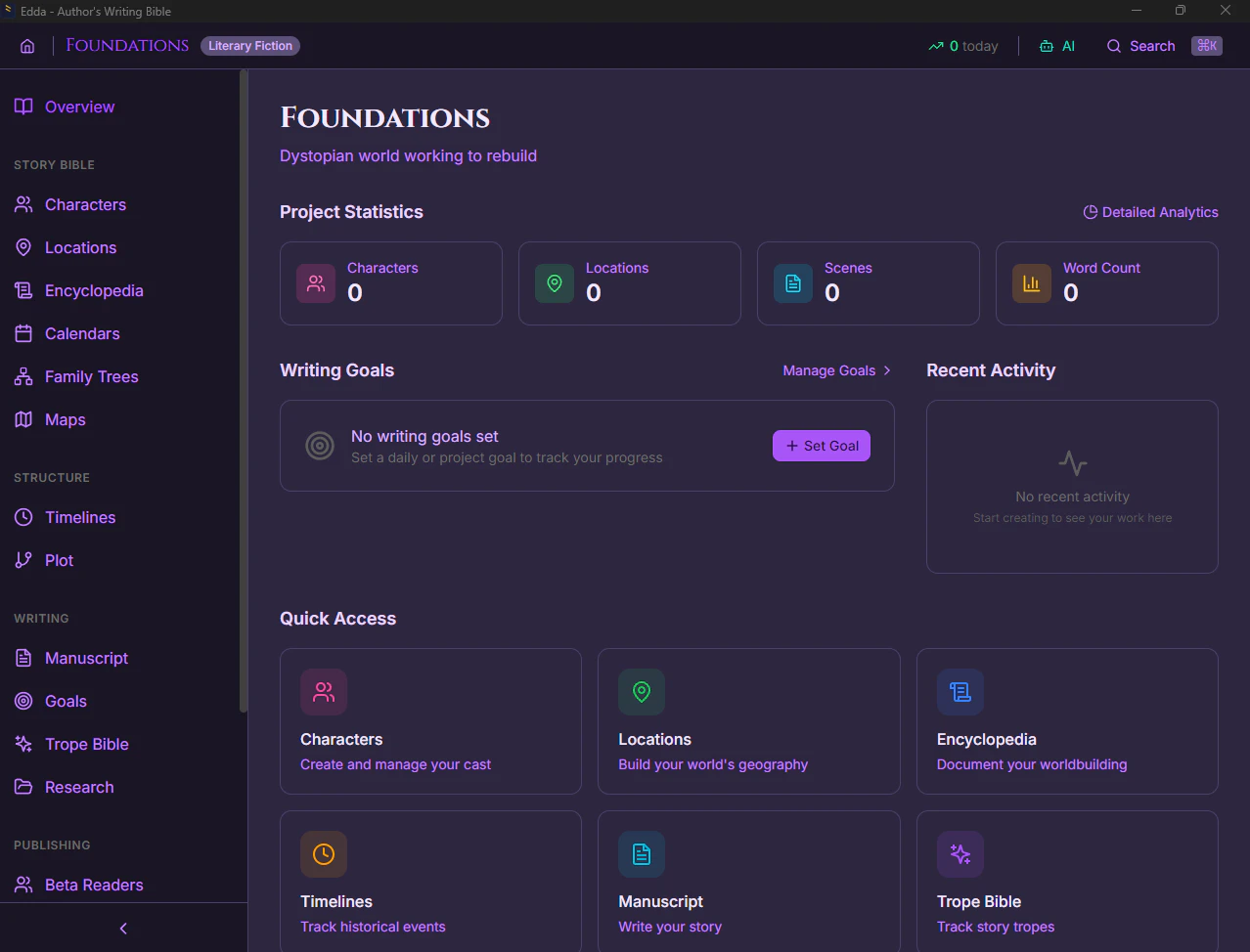 Edda - Author's Writing Bible logo