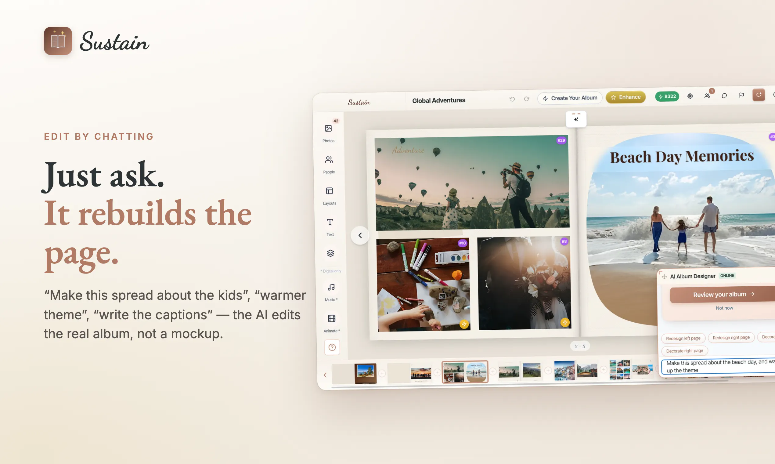 Sustain - AI Photo Album Maker gallery image