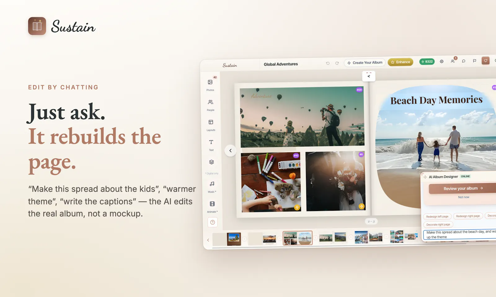 Sustain - AI Photo Album Maker screenshot 8