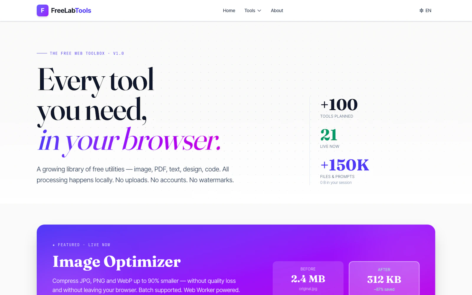 FreeLabTools — Free Browser Tools screenshot 2