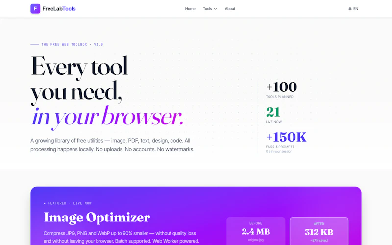 FreeLabTools — Free Browser Tools screenshot 2