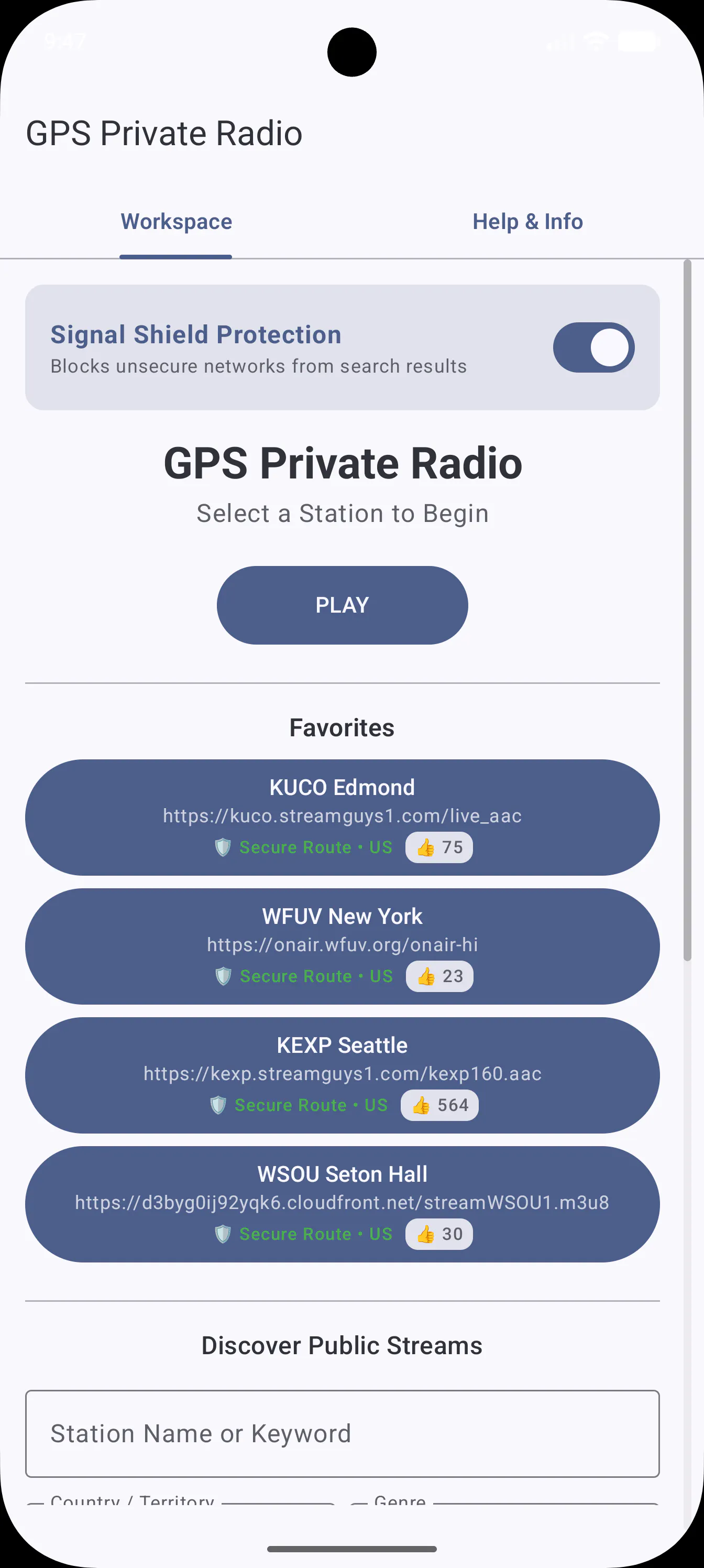 GPS Radio: Private Streamer gallery image