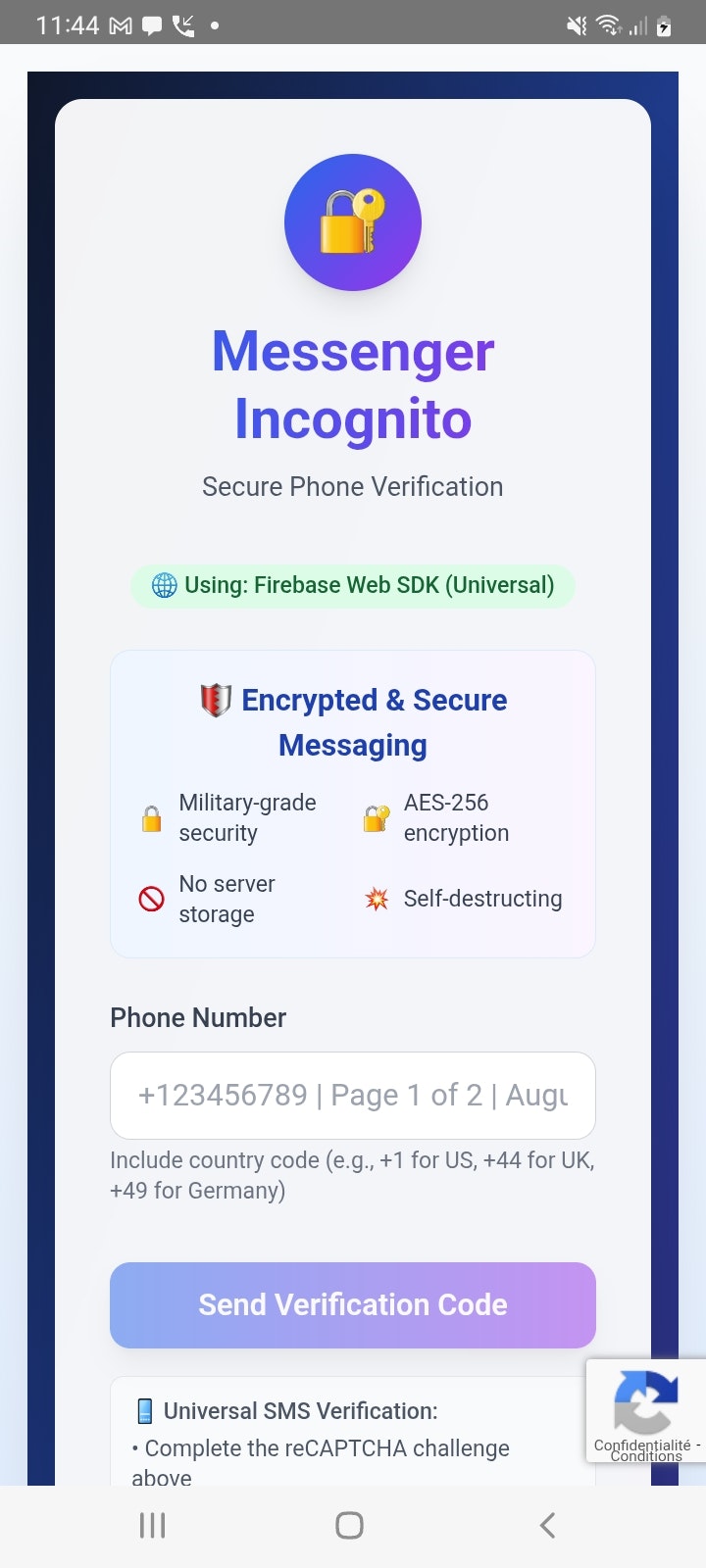 Messenger Incognito - verschlüsselte Messaging -App, Privatsphäre Medien 5