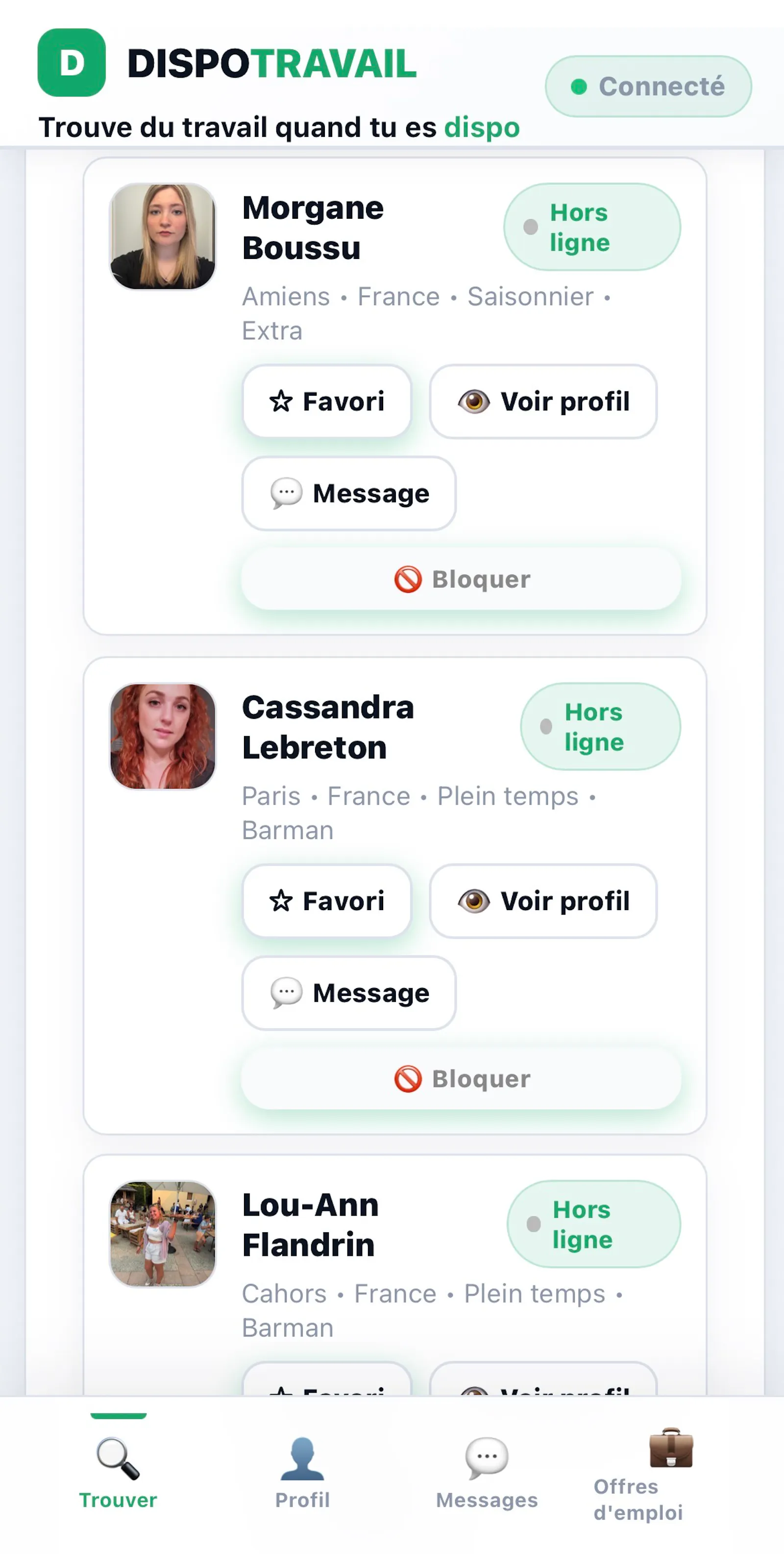 DISPOTRAVAIL screenshot 3