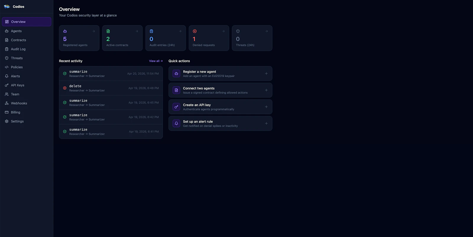 Codios - AI Agent Caging Infrastructure screenshot 6