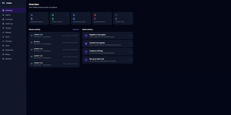 Codios - AI Agent Caging Infrastructure screenshot 6