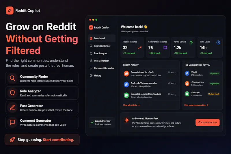 Reddit Copilot  screenshot 1