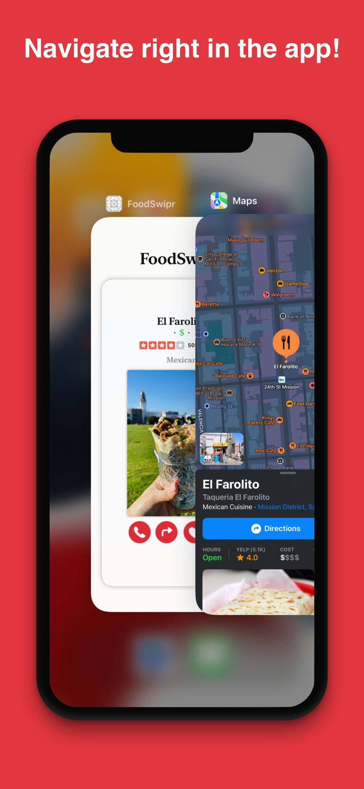FoodSwipr' on iOS gallery image