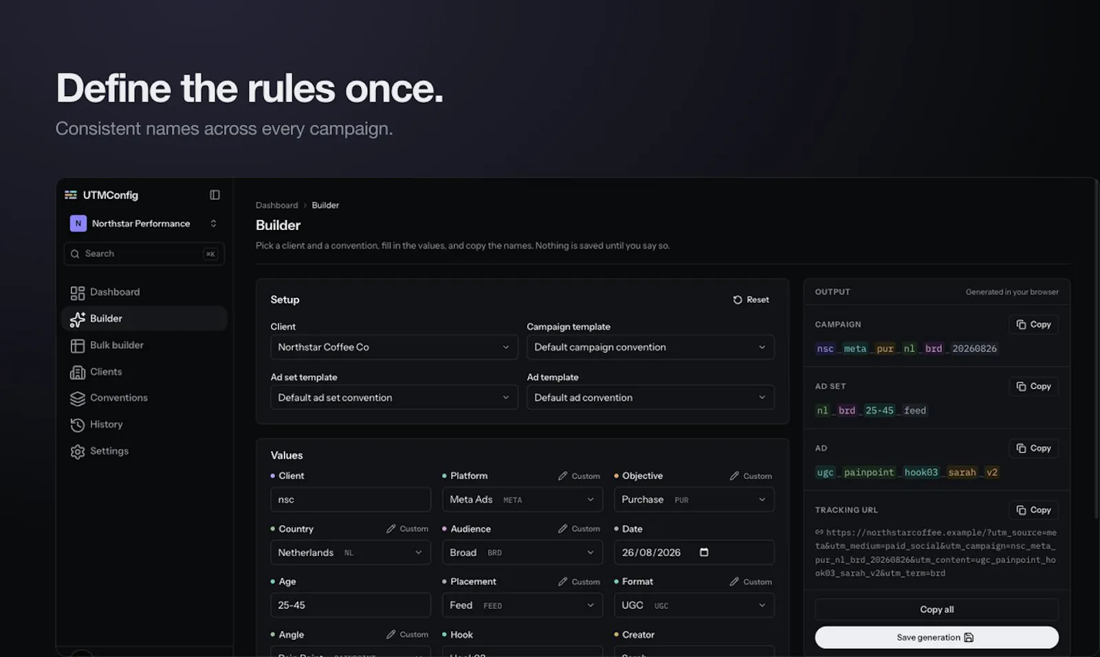 UTMConfig screenshot 2