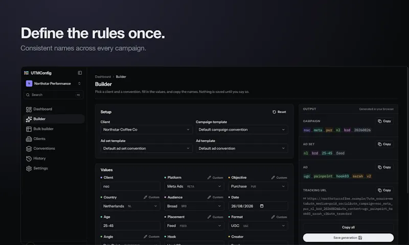 UTMConfig screenshot 2