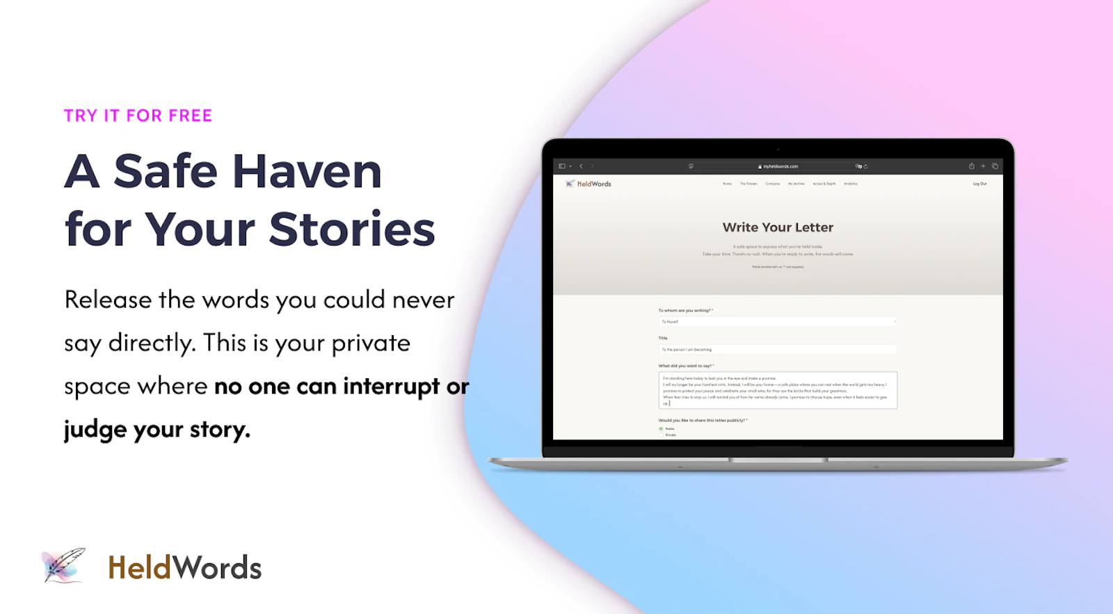 HeldWords screenshot 2