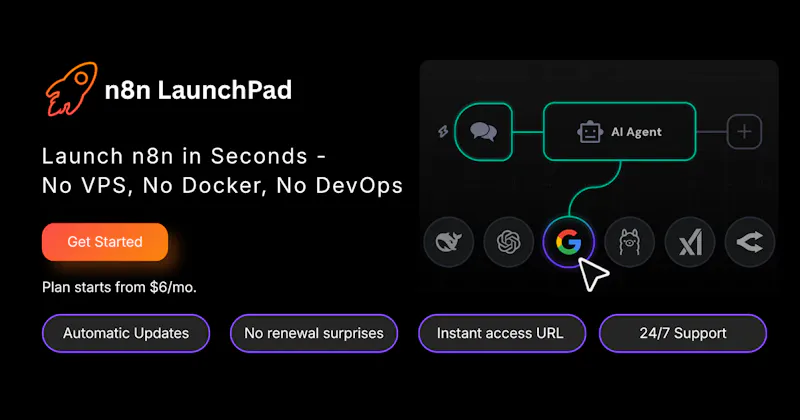 n8n LaunchPad screenshot 2