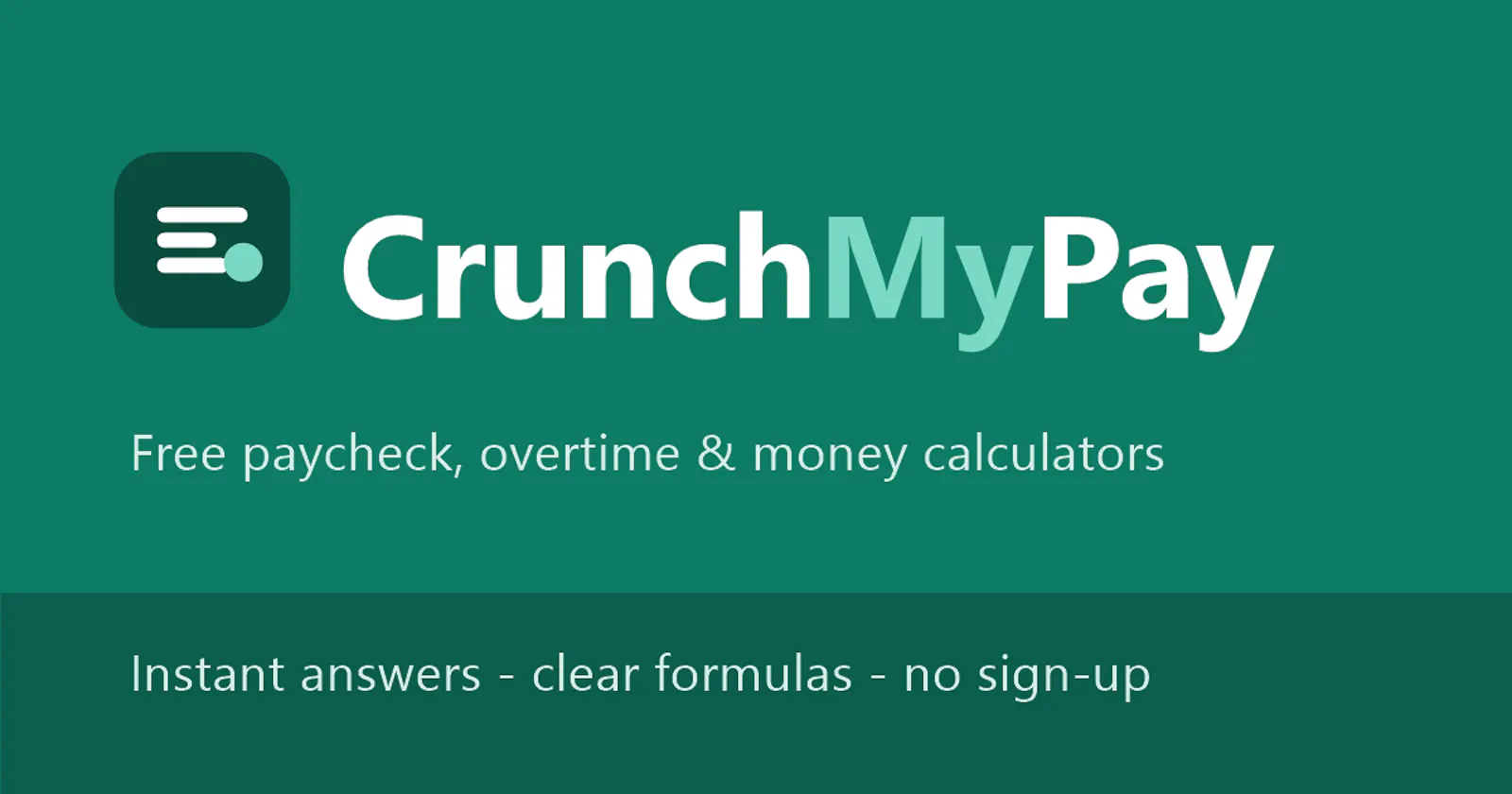 CrunchMyPay screenshot 1