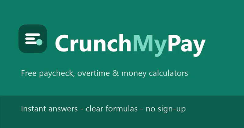 CrunchMyPay screenshot 1