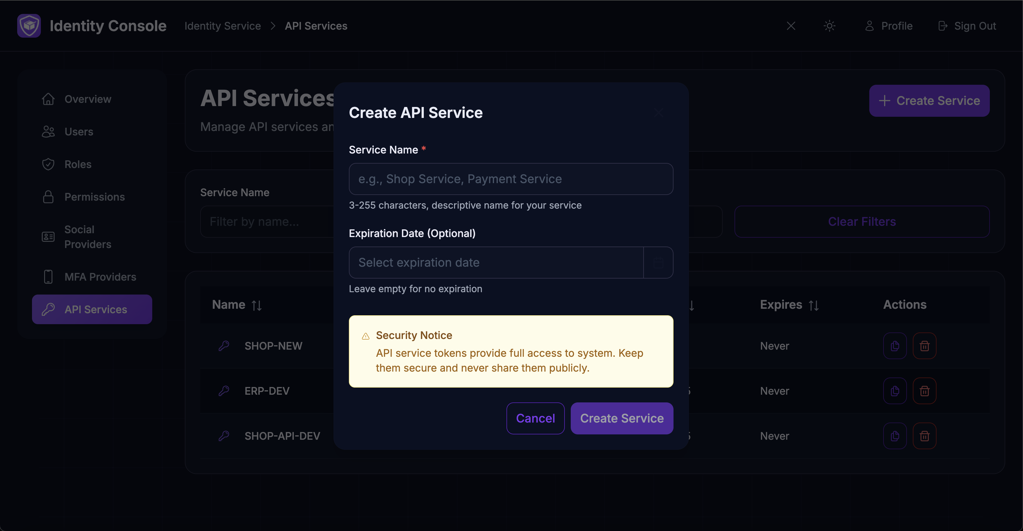 EcomShape Identity — User Management gallery image