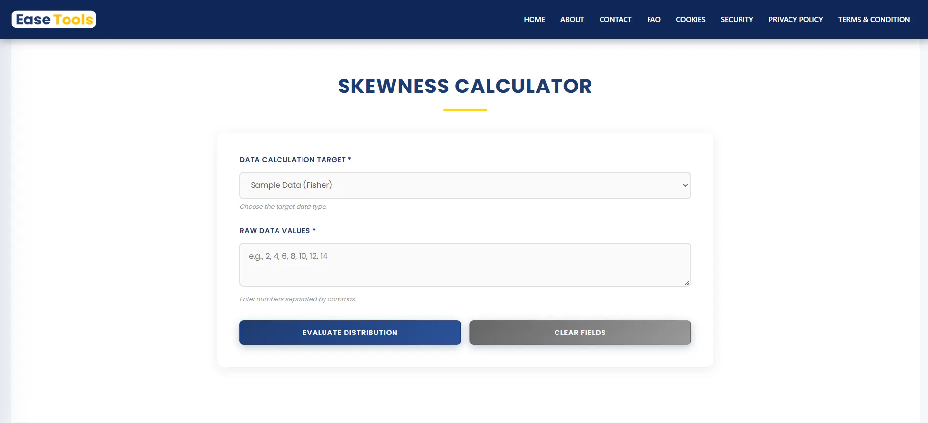 Skewness Calculator screenshot 1