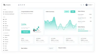 Cleopatra - Tailwind CSS Dashboard gallery image