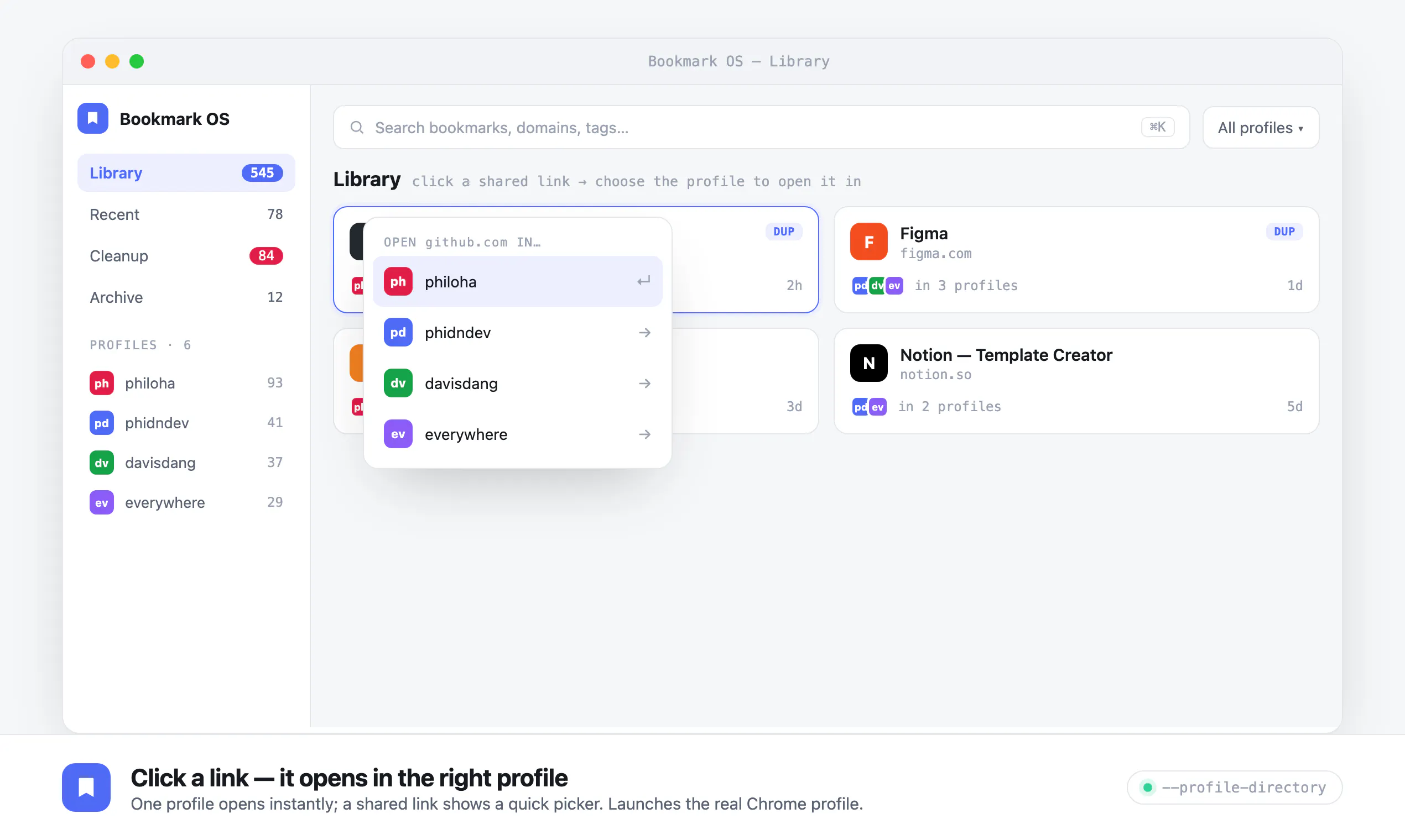 Bookmark OS gallery image