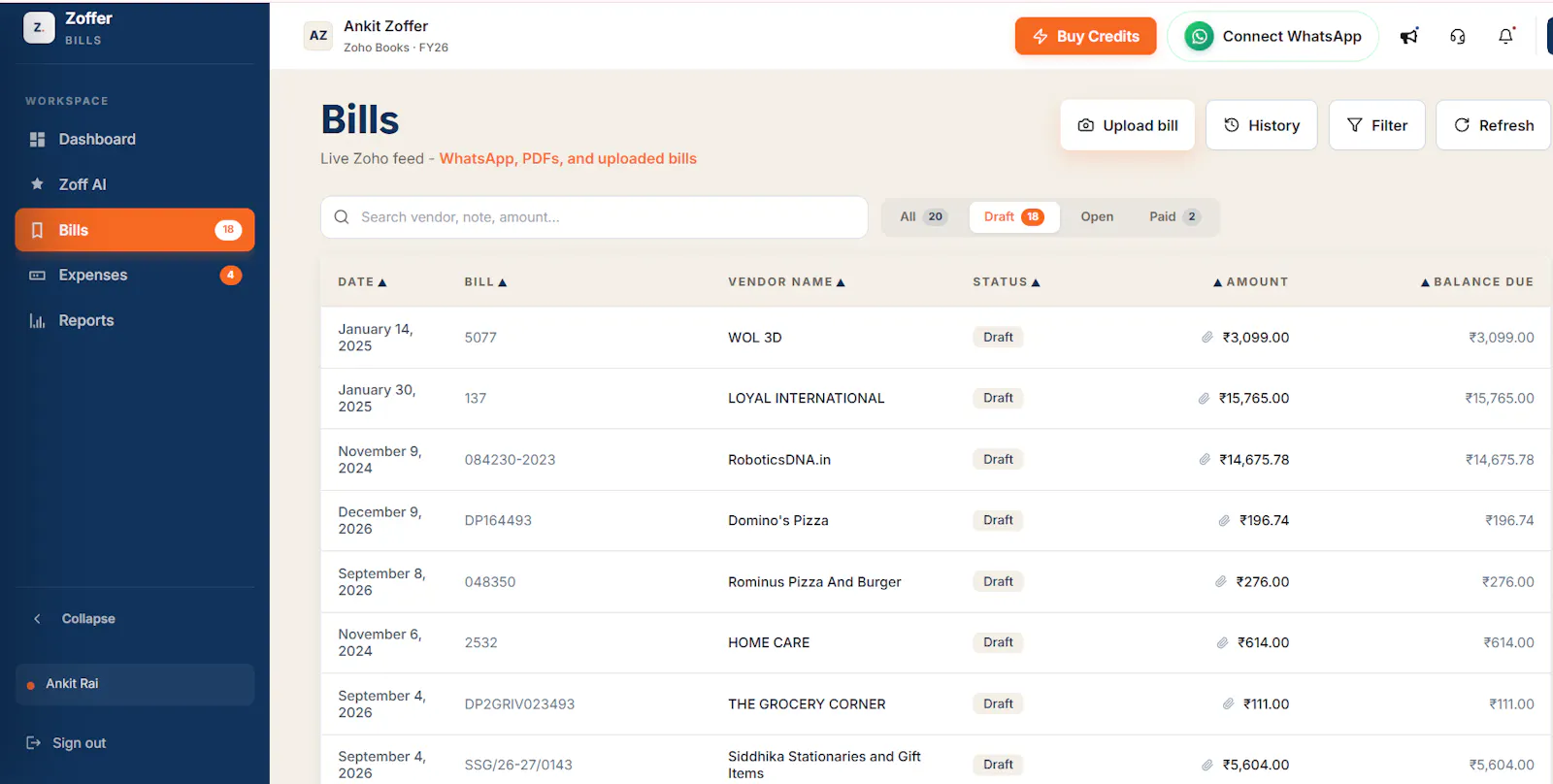 Zoffer Bills  screenshot 4