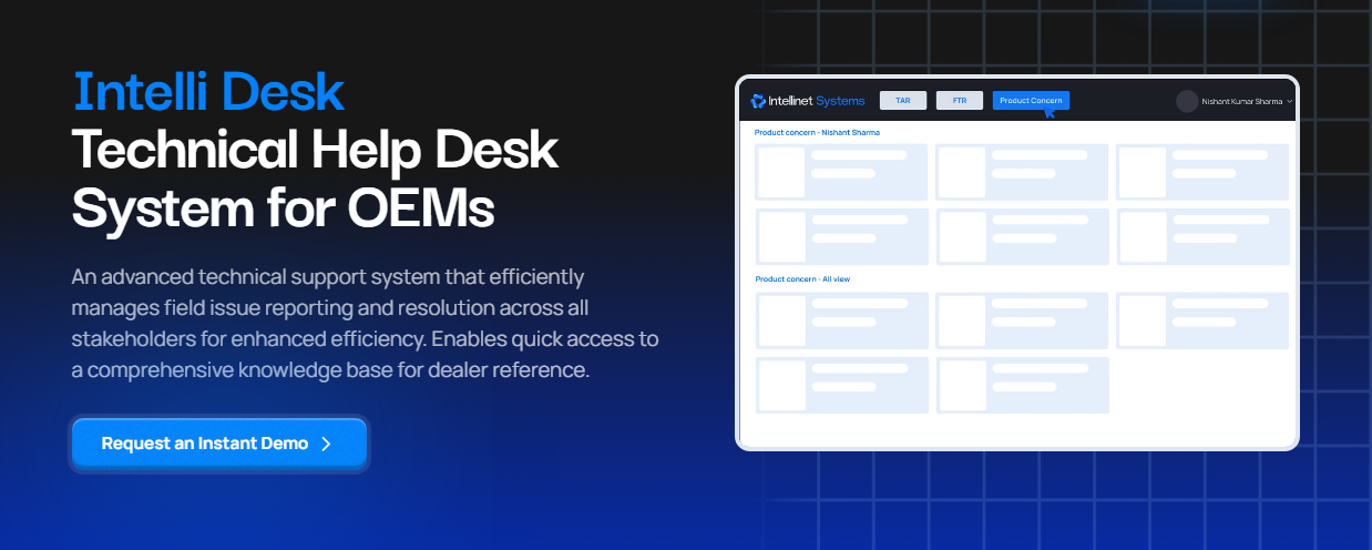 Intelli Desk - Main product screenshot demonstrating key features and user interface