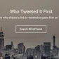 First Tweet