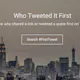 First Tweet