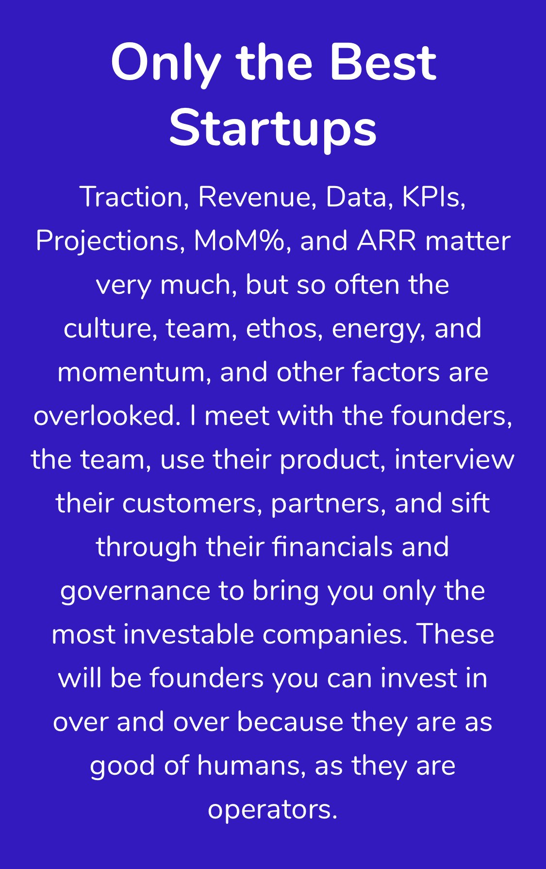 A Startup Scouting Service for Investors gallery image