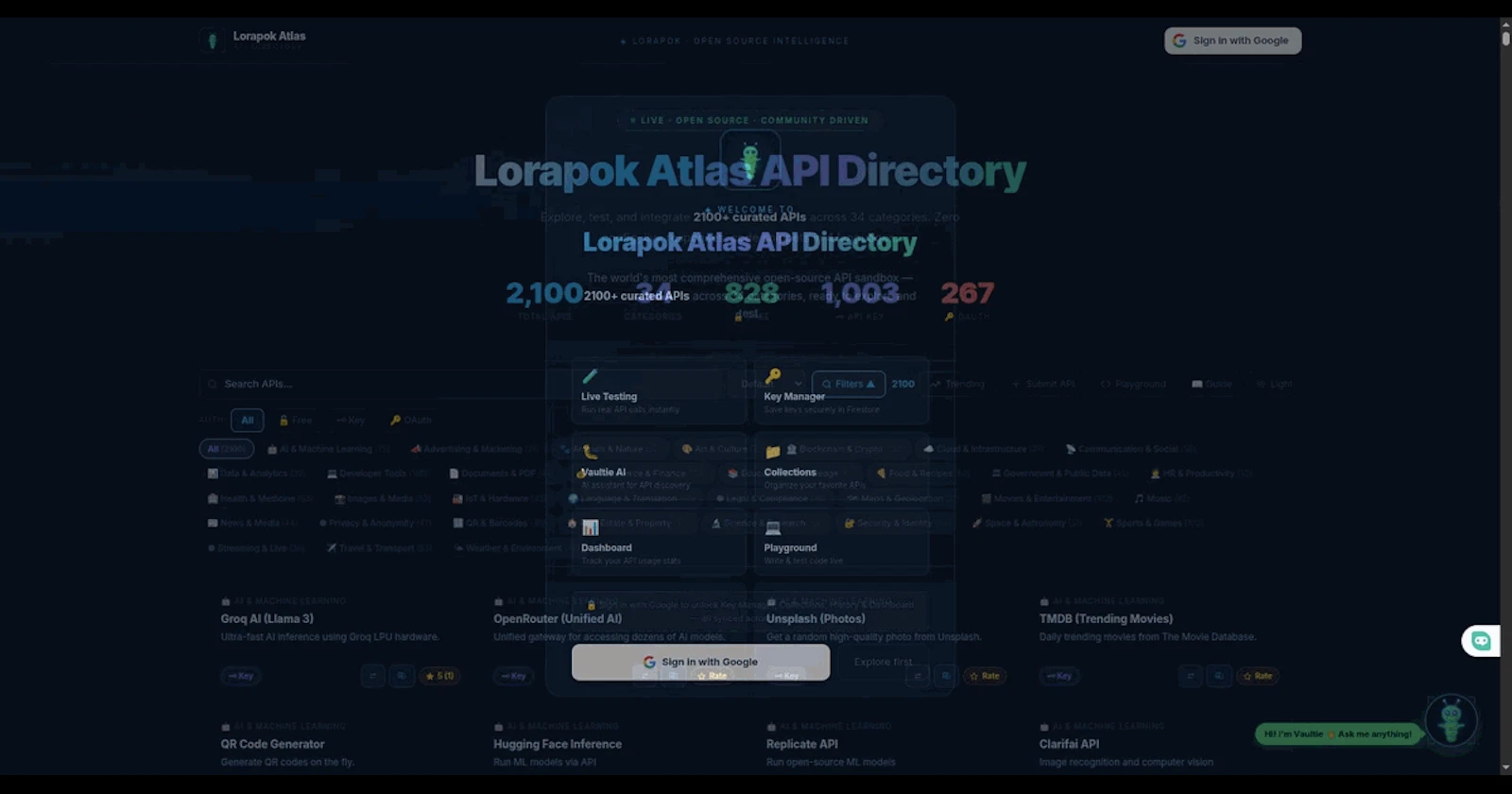 Lorapok Atlas API Directory screenshot 5