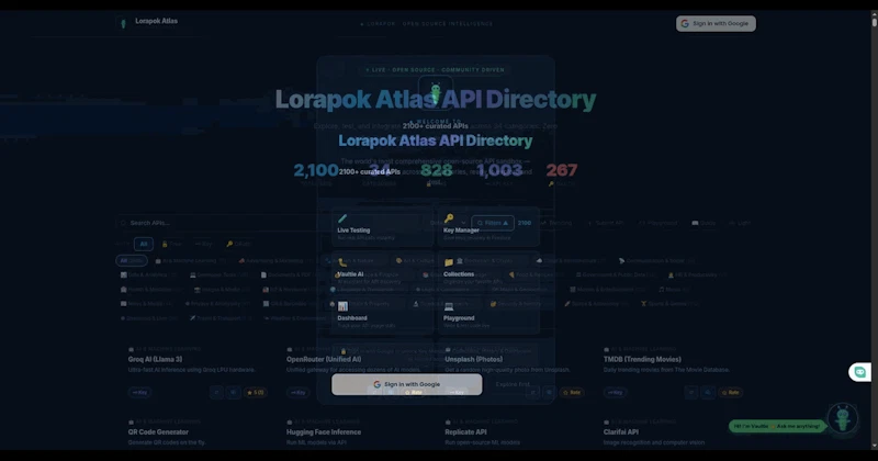 Lorapok Atlas API Directory screenshot 5