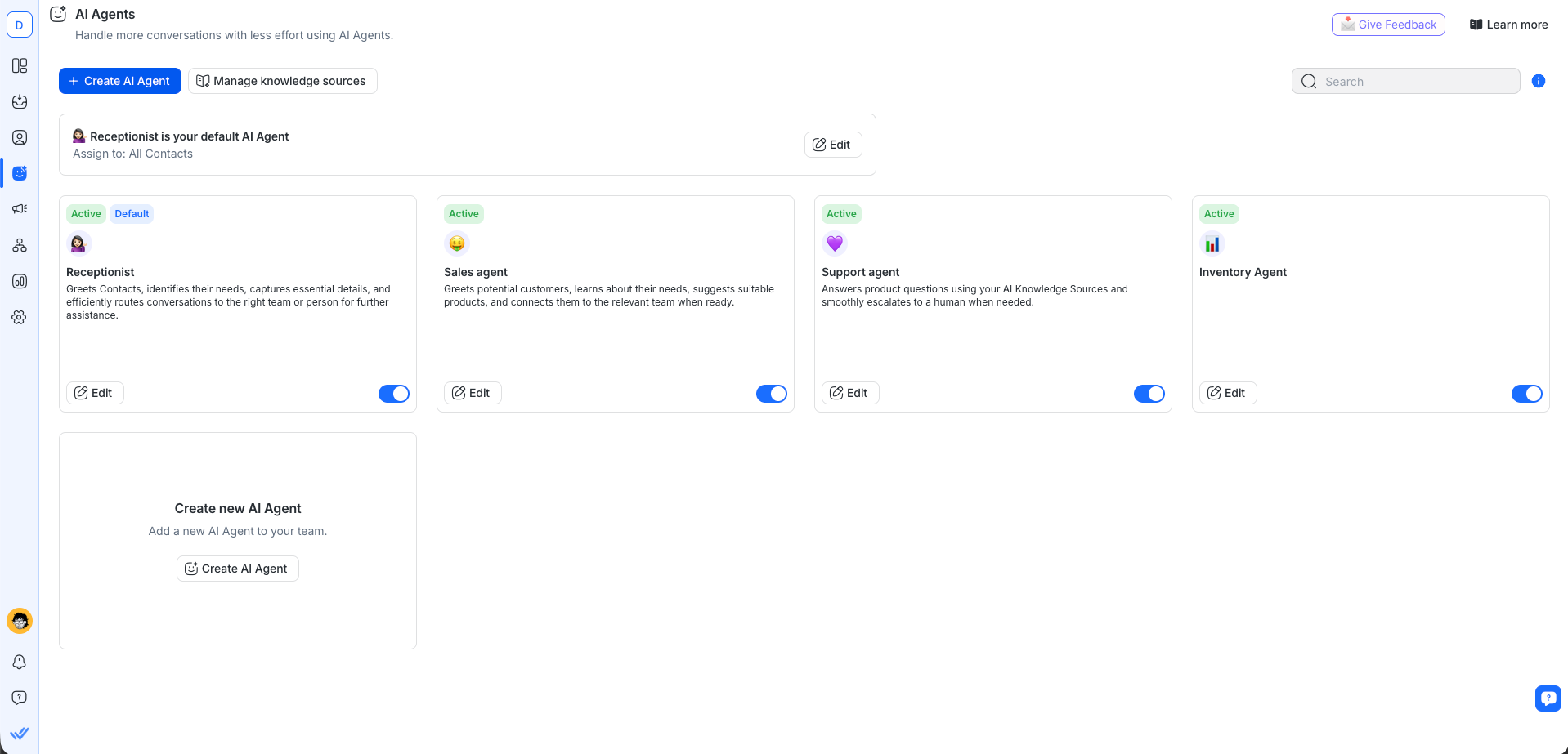 Respond.io: AI Agents for Chat & Voice - Screenshot 3 showing product features and functionality