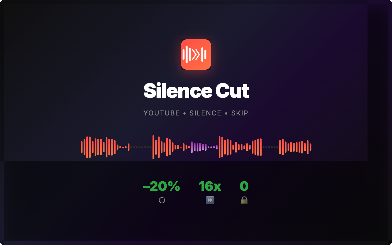 Silence Cut - Main product screenshot demonstrating key features and user interface